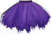 emondora women's tutu tulle petticoat ballet bubble skirts short prom dress up 5 logo