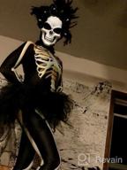 картинка 1 прикреплена к отзыву Привлекайте внимание на Хэллоуин суровым костюмом футболкой смешного скелета от Idgreatim для женщин. от Jennifer Miller