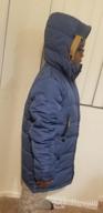 img 1 attached to Warm Winter Protection For Big Boys: LISUEYNE Mid-Long Hooded Down Puffer Jacket review by Tony Basler