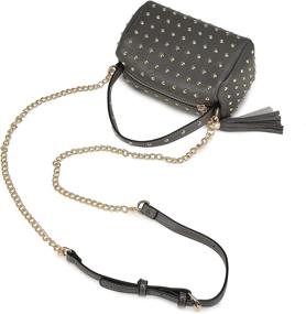 img 3 attached to Shoulder Small Purse Clutch Rivets Women's Handbags & Wallets ~ Shoulder Bags