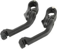 🏍️ enhance your harley davidson experience with tcmt 32mm angled highway engine guard foot peg set (matte black) - perfect fit for touring, road king, sportster, and more - includes 2 x mounting clamps логотип