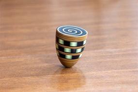 img 2 attached to Ancient Wooden Spinning Top - King TUT's Traditional Toy - Ideal for Exploring Ancient History Through Millennial Play. Comes in Eye-Catching Gift Box with Spinning String!