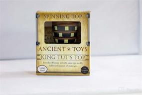 img 1 attached to Ancient Wooden Spinning Top - King TUT's Traditional Toy - Ideal for Exploring Ancient History Through Millennial Play. Comes in Eye-Catching Gift Box with Spinning String!