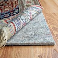 rugpadusa - dual surface - 10'x12' - 1/4" thick - felt + rubber - non-slip backing rug pad - adds comfort and protection - safe for all floors and finishes логотип