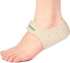 img 4 attached to Welnove Ivory Heel Protectors - 2 средние чашки с подушками для облегчения боли при шпорах, подошвенном фасциите, тендините и трещинах на пятках
