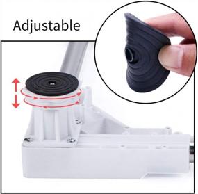 img 2 attached to Multi-Functional Refrigerator Base Stand - 4 Adjustable Feet For Washer, Dryer & Fridge | LUCKUP Washing Machine Pedestals In White