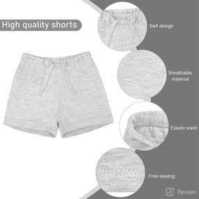 img 2 attached to Ruisita Pieces Children Short Shorts Apparel & Accessories Baby Boys best: Clothing