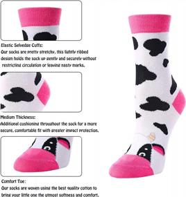 img 1 attached to Crazy Cute Zmart Unicorn Llama Crew Socks For Girls - Soft And Comfy Cotton Socks For Kids