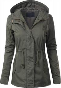 img 4 attached to MixMatchy Women'S Lightweight Military Safari Anorak Hoodie Jacket Junior Fit Utility