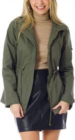 img 1 attached to MixMatchy Women'S Lightweight Military Safari Anorak Hoodie Jacket Junior Fit Utility