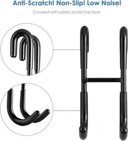 img 3 attached to Simtive 10-Inch Shower Squeegee Set With Hooks - Perfect For Cleaning Shower Doors, Mirrors, And Windows