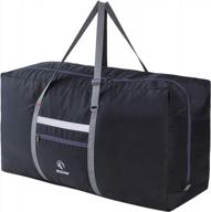 идеальный компаньон для путешествий: сверхбольшая складная спортивная сумка redcamp объемом 100 л с регулируемым ремешком — легкая и прочная для мужчин и женщин в черном, темно-синем или красном цвете логотип