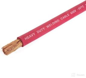 img 3 attached to 🔌 Premium Industrial Grade 4 Gauge EWCS Brand Extra Flexible Welding Cable - 15 Feet Red (100% Copper, 600V) - High Performance for Welding Applications