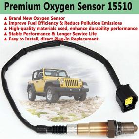 img 1 attached to LIYYOO 15510 Sensor Upstream Downstream, Compatible with Chrysler Dodge Jeep Mercedes-Benz Mitsubishi Replacement, #15510 56028995AA 56029050AA 7B0906265