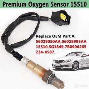 img 3 attached to LIYYOO 15510 Sensor Upstream Downstream, Compatible with Chrysler Dodge Jeep Mercedes-Benz Mitsubishi Replacement, #15510 56028995AA 56029050AA 7B0906265