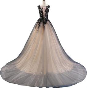 img 2 attached to Gothic Bateau Wedding Dresses Lavender Women's Clothing : Dresses