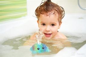 img 1 attached to 🦀 Orange Leipal Crab Baby Bath Toys - Light Up Sprinkler Water Bathtub Toys for Toddlers and Kids - Interactive Water Bath Toy for Boys and Girls
