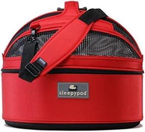 img 4 attached to 🍓 Strawberry Red Sleepypod Medium Mobile Pet Bed - Improve Your Pet's Comfort on the Go!