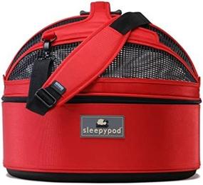 img 3 attached to 🍓 Strawberry Red Sleepypod Medium Mobile Pet Bed - Improve Your Pet's Comfort on the Go!