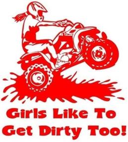 img 1 attached to Girls Like Dirty Decal Sticker