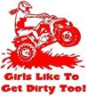 girls like dirty decal sticker logo