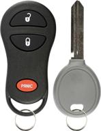 🔑 keylessoption gq43vt17t keyless entry remote fob & uncut ignition car key replacement - 04686481 logo