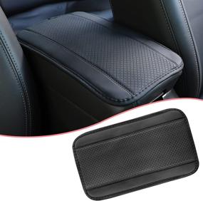 img 4 attached to 🚗 Universal PU Leather Car Armrest Cover: Waterproof Arm Rest Cushion Protector Pad for SUV/Truck/Car - JAVMOO Auto Center Console Cover, Vehicle Interior Accessories