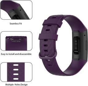 img 1 attached to (1 Pack) Seltureone Sport Band Compatible For Fitbit Charge 4 / Fitbit Charge 3 / Charge 3 SE Bands