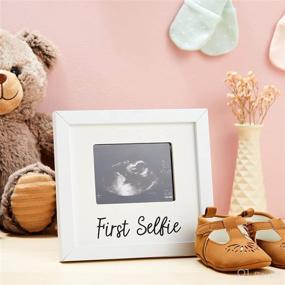 img 3 attached to 👶 Baby Sonogram Picture Frame: Preserve Your First Selfie in a 4 x 3 Ultrasound Photo (7 x 6.5 In, White)