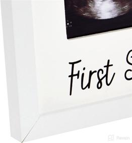 img 1 attached to 👶 Baby Sonogram Picture Frame: Preserve Your First Selfie in a 4 x 3 Ultrasound Photo (7 x 6.5 In, White)