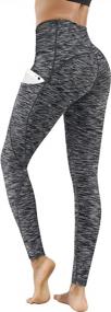 img 4 attached to Experience Ultimate Comfort And Style With Lingswallow High Waist Yoga Pants - Perfect For Yoga, Running And Workout, Featuring Pockets And Tummy Control