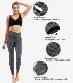 img 1 attached to Experience Ultimate Comfort And Style With Lingswallow High Waist Yoga Pants - Perfect For Yoga, Running And Workout, Featuring Pockets And Tummy Control