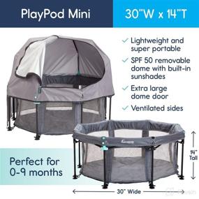 img 2 attached to 🏕️ Hiccapop MiniPod Baby Dome with Portable Bed & Beach Tent for On-the-Go Adventures – Protects Baby from Sun, Wind, and Bugs; Lightweight & Versatile for Indoor and Outdoor Use