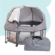 🏕️ hiccapop minipod baby dome with portable bed & beach tent for on-the-go adventures – protects baby from sun, wind, and bugs; lightweight & versatile for indoor and outdoor use логотип