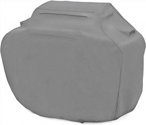 img 4 attached to Waterproof 58 Inch BBQ Cover - Heavy Duty Grill Cover With Windproof Fabric For Weber, Char Broil, Jenn Air And More - Essential Barbeque Accessories By PEP-STEP
