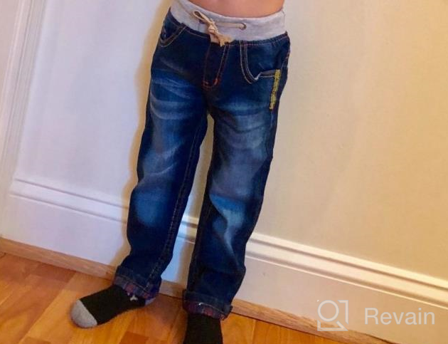 img 1 attached to 👖 LITTLE GUEST Little Clothes Drawstring Waistband Boys' Clothing for Jeans: A Perfect Fit Every Time! review by Quvarious Morrow