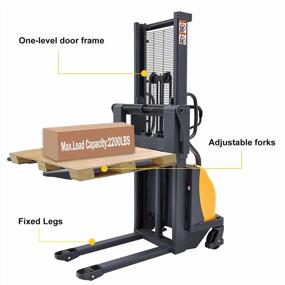 img 3 attached to 2200Lbs 63" Semi-Electric Stacker With Adj. Forks - APOLLOLIFT Material Lift