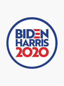 img 1 attached to Biden Harris 2020 Vinyl Decal Bumper Sticker | Wall, Laptop & Window Sticker, 5 inch