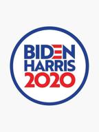 biden harris 2020 vinyl decal bumper sticker | wall, laptop & window sticker, 5 inch логотип