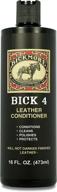 bick 4 leather conditioner and cleaner - 16 oz - non-darkening formula - for colored & natural leather apparel, furniture, jackets, shoes, auto interiors, bags & more! логотип