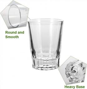 img 2 attached to 12-Pack YULEER 2.3Oz Clear Whiskey Shot Glasses Set For Drinking Spirits