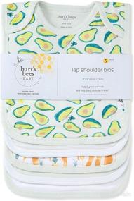 img 3 attached to 🐝 Burt's Bees Baby Unisex-Baby Bibs: Lap-Shoulder Drool Cloths, 100% Organic Cotton with Terry Towel Backing for Ultimate Absorbency