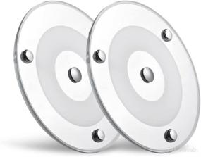 img 4 attached to 🔆 Dimmable 12V LED Ceiling Dome Light, Surface Mount Puck Light with Touch Dimmer Switch for RV Boat Camper Van Travel Trailer Truck Sailboat Interior Lighting, 2 Pack (4.75" Warm White)