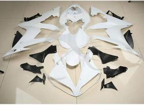 img 4 attached to Motorcycle White ABS Plastic Fairing Cowl Bodywork Set For YAMAHA YZF R1 2004-2006