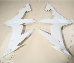 img 3 attached to Motorcycle White ABS Plastic Fairing Cowl Bodywork Set For YAMAHA YZF R1 2004-2006