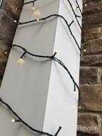 img 1 attached to 300 LED 105Ft ROYAMY Outdoor Christmas String Lights - UL Certificated, IP55 Waterproof For Indoor/Outdoor Decoration Of Halloween, Garden Patio Wedding Trees Parties - Warm White review by Zack Block