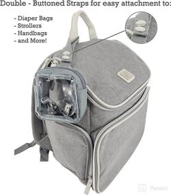 img 2 attached to LLama Bella 5 Piece Diaper Bag Organizer Pouch Set: Clear Storage with Straps & Pacifier Case