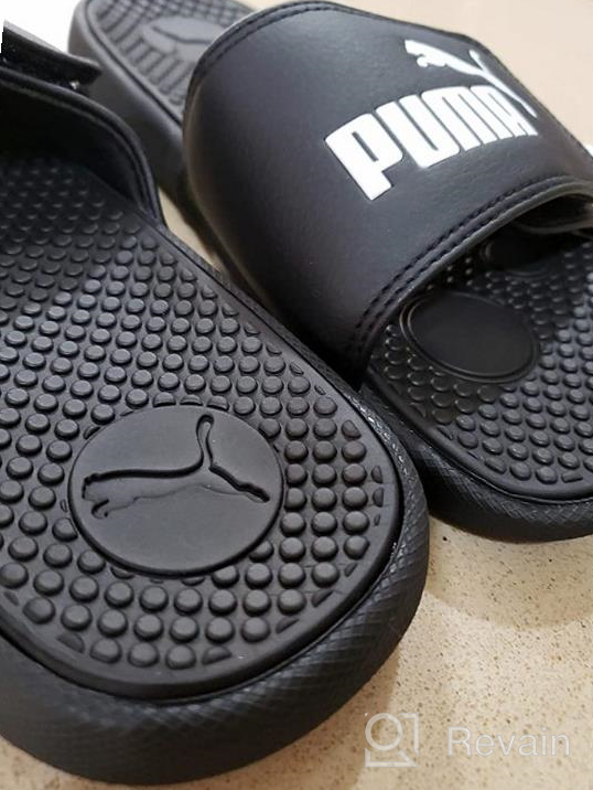 img 1 attached to 👟 PUMA Unisex-Child Cool Cat Hook and Loop Slide Sandal: Comfy and Stylish Footwear for Kids review by Andy Tran