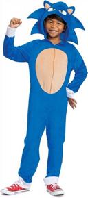 img 4 attached to Sonic The Hedgehog Costume, Official Sonic Movie Costume And Headpiece, Toddler Size