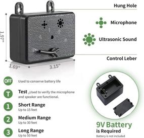 img 1 attached to 🦮 Brapezie Sonic Dog Bark Control Device - Ultrasonic Anti-Barking Deterrent, Mini Sonic Repellent with 50 FT Range, Ultrasound Silencer & No Bark Training Aid for Dogs - Enhanced Security